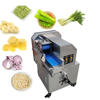 Полностью автоматическая машина для резки картофеля, коммерческая машина для измельчения лука, редьки и овощей