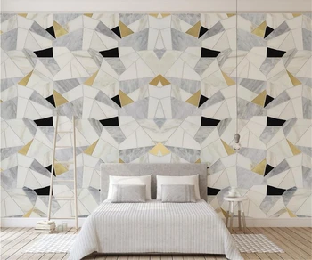 Пользовательские 3D фотообои в скандинавском минималистичном стиле с геометрией для гостиной, украшения спальни, картины, треугольные художественные обои