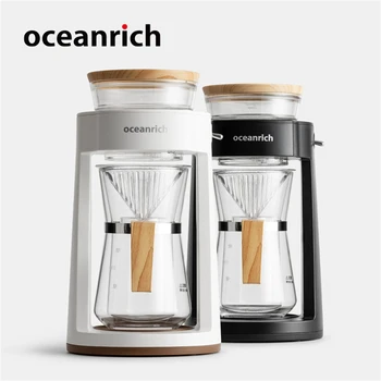 Портативная кофеварка Oceanrich для приготовления Эспрессо Бытовая кофеварка CR8350BD для приготовления кофе Отлично подходит для туристов-кемперов