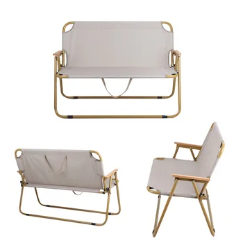 Портативное кресло для отдыха, Складной стул для кемпинга, пара повседневных пляжных кресел, открытый двухместный стул