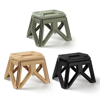 Портативный складной табурет в японском стиле, Походный стул для рыбалки, треугольный табурет из высокопрочного полипропиленового пластика