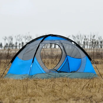 Походная палатка Двухэтажная Портативная пара, Ветрозащитная Дышащая палатка для летнего лагеря, альпинизма, кемпинга на открытом воздухе, пляжа