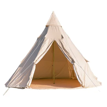 Походная пирамидальная палатка, двухслойная, утолщенная, водонепроницаемая, Индийская палатка, Бесплатная доставка, хит продаж