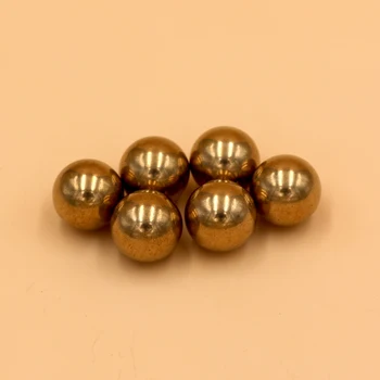 Прецизионные Латунные твердые Опорные шарики диаметром 5/8 дюйма (15,875 мм ) (H62) Для клапанов, Мебельных направляющих, Предохранительных выключателей и нагревательных элементов
