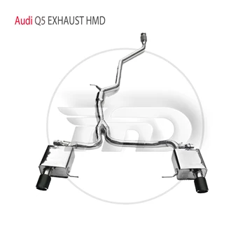 Производительность выхлопной системы HMD из нержавеющей стали Catback подходит для автоматической модификации Audi Q5 с электронным клапаном глушителя