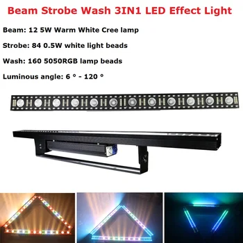 Профессиональный Светодиодный Светильник для мытья стен 12X5 Вт DMX LED Bar DMX Line Bar Луч Настенного Света Strobe Wash LED Disco Light Dj Световой Эффект