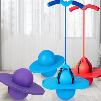 Прыгающий мяч Pogo с ручкой и шариковыми насосами Jump Toy Pogo Максимальная нагрузка-220 фунтов Подходит для детей, взрослых и T8