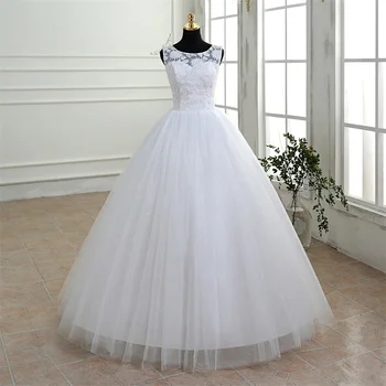 Реальное фото Корейское Бальное платье, Новые Модные Классические Свадебные платья без рукавов, Индивидуальные Свадебные платья большого размера
