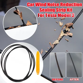 Резиновая прокладка для люка на крыше Комплект для шумоподавления от ветра, защита от пыли, Уплотнительная прокладка для мансардного окна, опускающаяся Силиконовая прокладка для Tesla Модель 3