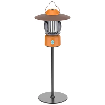 Ретро Подвесная лампа, Портативная лампа для кемпинга, Уличная подвесная лампа для палатки, фонарик, Многофункциональное Перезаряжаемое освещение