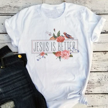 Рубашка с Иисусом, Христианская футболка, Женская винтажная одежда, Библия Иисуса, Повседневная одежда, Подарок для женщин, подарок для мамы, Рождественский подарок m