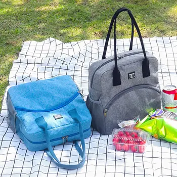 Свежие изоляционные сумки для ланча для женщин, мужская термоизолированная сумка на плечо, коробка-холодильник для пикника, сумка для хранения льда, Loncheras