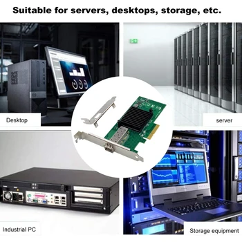 Серверная сетевая карта X520-SR1 PCI-E X4, 10 Гигабитная сетевая карта SFP-сервера с одним портом