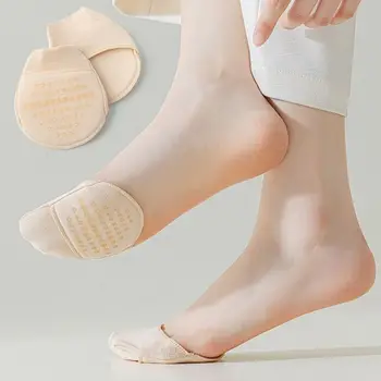 Силиконовые носки для передней части стопы, дышащие мягкие невидимые носки на половину стопы, эластичные носки для ног, обувь на высоком каблуке