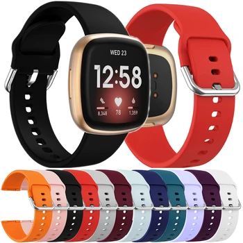 Силиконовый сменный ремешок для часов fitbit Versa 3/4 smartwatch, классический браслет для Fitbit Sense Sense2, ремешки для аксессуаров