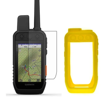 Силиконовый чехол Skin + Защитная Пленка для ЖК-экрана для Портативного GPS Garmin Alpha 200i 200 Alpha200i Alpha200i Аксессуары