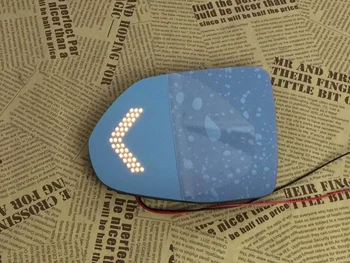 Синее зеркало заднего вида Osmrk для Citroen 408 с электрическим подогревом, светодиодным динамическим боковым сигналом поворота, антибликовым покрытием, увеличенным обзором