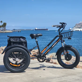 Склад в США электрический трехколесный велосипед MEIGI грузовой etrike 3wheel электрический трехколесный велосипед для взрослых