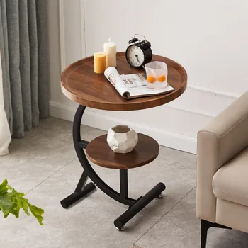 Современный минималистичный журнальный столик, Круглый журнальный столик для гостиной, мебель в скандинавском стиле, Приставной столик для дивана, Декор комнаты, мебель для дома