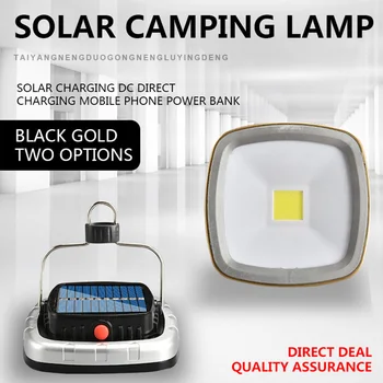 Солнечный светодиодный фонарь для Кемпинга COB, Портативный Дорожный фонарь, USB Перезаряжаемый светильник для палатки, Сад, Подвесной светильник во дворе, Освещение ночного рынка
