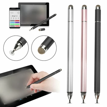 Стилус 2 в 1 для iPhone Samsung Huawei Xiaomi, мобильного телефона, планшета, емкостного сенсорного карандаша, карандаша для рисования на экране мобильного телефона