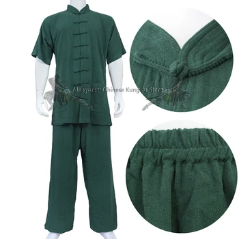 Толстая хлопковая униформа для боевых искусств Тай-чи, костюм Чанцюань кунг-фу, куртка и брюки Вин Чун, 10 цветов, пошив на заказ