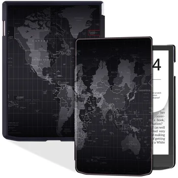 Тонкий чехол для совершенно нового PocketBook InkPad Color 2 /Pocketbook InkPad 4 - Легкая обложка-фолио из искусственной кожи с функцией автоматического перехода в режим ожидания
