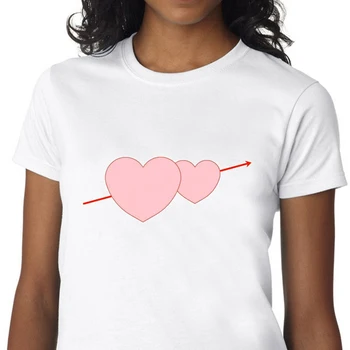 топы, футболка Angel Cupid's arrow, милые сердечки, цветы, любовь, готическая винтажная футболка, женская футболка, эстетическая одежда в стиле гранж, уличная одежда