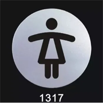 Туалет для Мужчин и Женщин, Алюминиевая Пластиковая Доска, предупреждающий знак для комнаты, Настенная Дверь, Клейкая вывеска, знак туалета