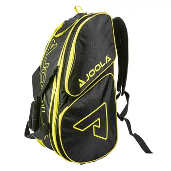 Туристическая сумка для пиклбола, рюкзак, спортивная сумка для пиклбола и ракеток, черный/желтый
