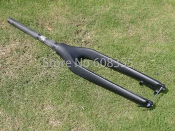 Углеродистая матово-глянцевая вилка для горного Велосипеда 650B 27.5ER MTB + Титановый QR-шампур