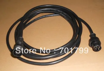 удлинительный кабель черного цвета длиной 3 м (10 футов), один конец с разъемом, другой конец с разъемом; диаметр разъема: 15 мм