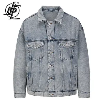 Уличная винтажная джинсовая куртка Kanye, мужская Двухслойная утепленная Повседневная теплая хлопковая куртка для женщин, зимняя