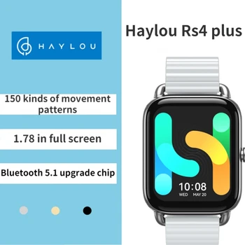 Умные часы HAYLOU RS4 PLUS для мужчин, водонепроницаемые часы, женские часы, монитор кислорода в крови, сердечного ритма, сна для телефона Xiaomi, для звонков