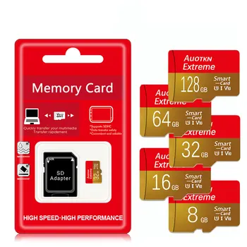 Флэш-Накопитель Micro SD Card 128 ГБ 64 ГБ 256 ГБ 512 ГБ Mini SD TF Карты U1 SDHC 8 ГБ 16 ГБ 32 ГБ Class10 Карта памяти Для Камеры телефона