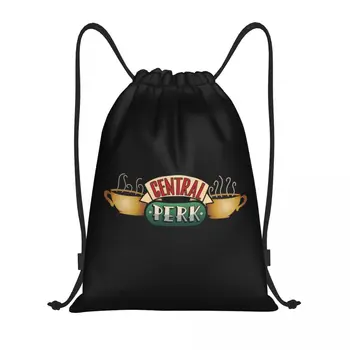 Центральный Рюкзак Perk Friends на шнурке, спортивная сумка для мужчин и женщин, сумка для покупок в телешоу, рюкзак