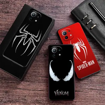 Человек-паук с Логотипом Venom Marvel Чехол Для Телефона Xiaomi 12T Pro Case Xiaomi 11 Lite 5G NE 12T 12 13 Pro 12 Lite 9 10 Чехол Funda Coque