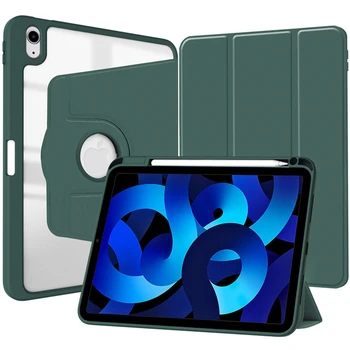 Чехол Для iPad 10-го поколения 2022 Air 4 5 10,9 дюйма с Вращением на 360 ° Чехол Для iPad Pro 11 12,9 mini 6 8,3 Для iPad 7-го/8-го/9-го 10,2 дюйма