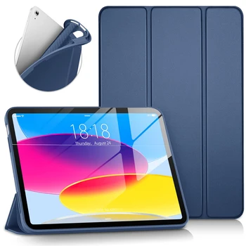 Чехол для планшета Apple iPad 10 10.9 2022 10-го поколения A2757 A2777 С Магнитной Мягкой Силиконовой Откидной Крышкой Smart Cover