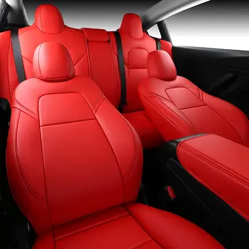 Чехол для сиденья, подходящий для Tesla модель 3 Y, защитная подушка из синтетической кожи для автомобиля 2017 2018 2019 2020 2021 2022