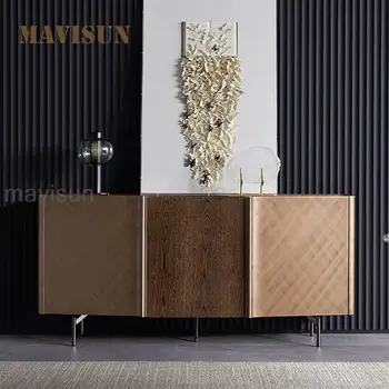 Шкаф в итальянском стиле для гостиной, Элегантная мебель из массива дерева, спальня, устойчивая металлическая основа, Роскошный шкаф для хранения высокого класса