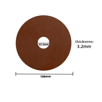 Шлифовальный диск для бензопилы 108 x 3,2 x 22 мм, коричневый Алмазный шлифовальный круг для Заточки бензопилы, аксессуары для резки