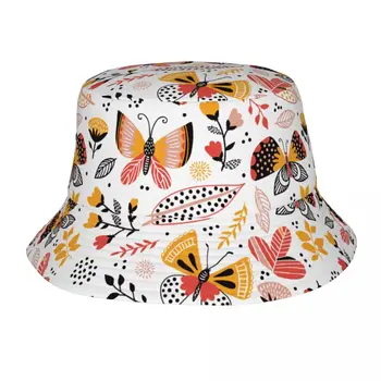 Шляпа с бабочкой, модная солнцезащитная кепка, уличная шляпа рыбака для женщин и мужчин, подростковые пляжные кепки, кепка для рыбалки