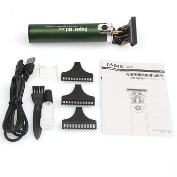 Электрическая беспроводная машинка для стрижки волос Для мужчин, USB Перезаряжаемая машинка для стрижки волос на лысине, Машинка для стрижки волос, Бритва, Триммер, Парикмахерская