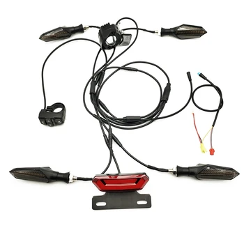 Электрический велосипед 24 В/36 В/48 В, Передняя фара заднего Указателя поворота, Стоп-сигнал, комплекты для переоборудования Ebike