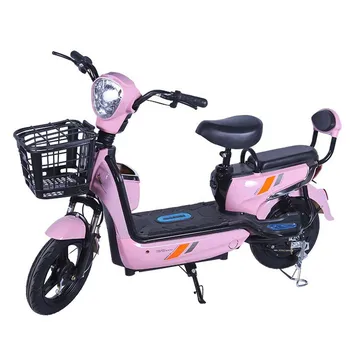 Электрический велосипед 350 Вт, литиевая батарея для взрослых, Двухколесный велосипед С рамой из Высокоуглеродистой стали, Бесщеточный двигатель, безопасный и удобный