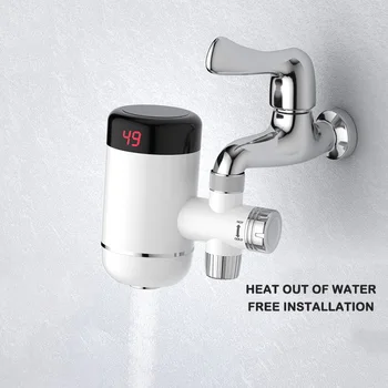 Электрический Кран для горячей воды без установки, который быстро нагревается, Маленький Кухонный Водонагреватель 