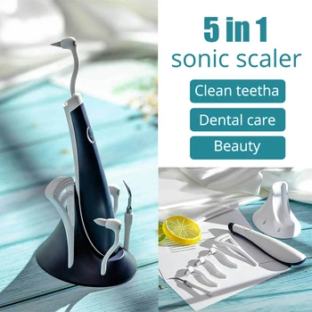 Электрический Ультразвуковой стоматологический скалер, очиститель зубов, светодиодная вибрация, средство для удаления зубного камня, Отбеливающий портативный