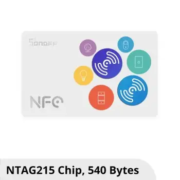 Ярлыки SONOFF Automation Коснитесь смарт-меток NFC Tag 215 с чипом 540 Байт, чтобы запустить интеллектуальную сцену, совместимую с телефонами с поддержкой NFC